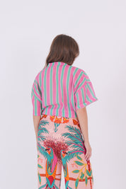 CAMICIA RIGHE TIFFANY/ROSA