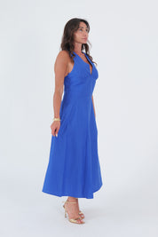 ABITO SCOLLO V BLU