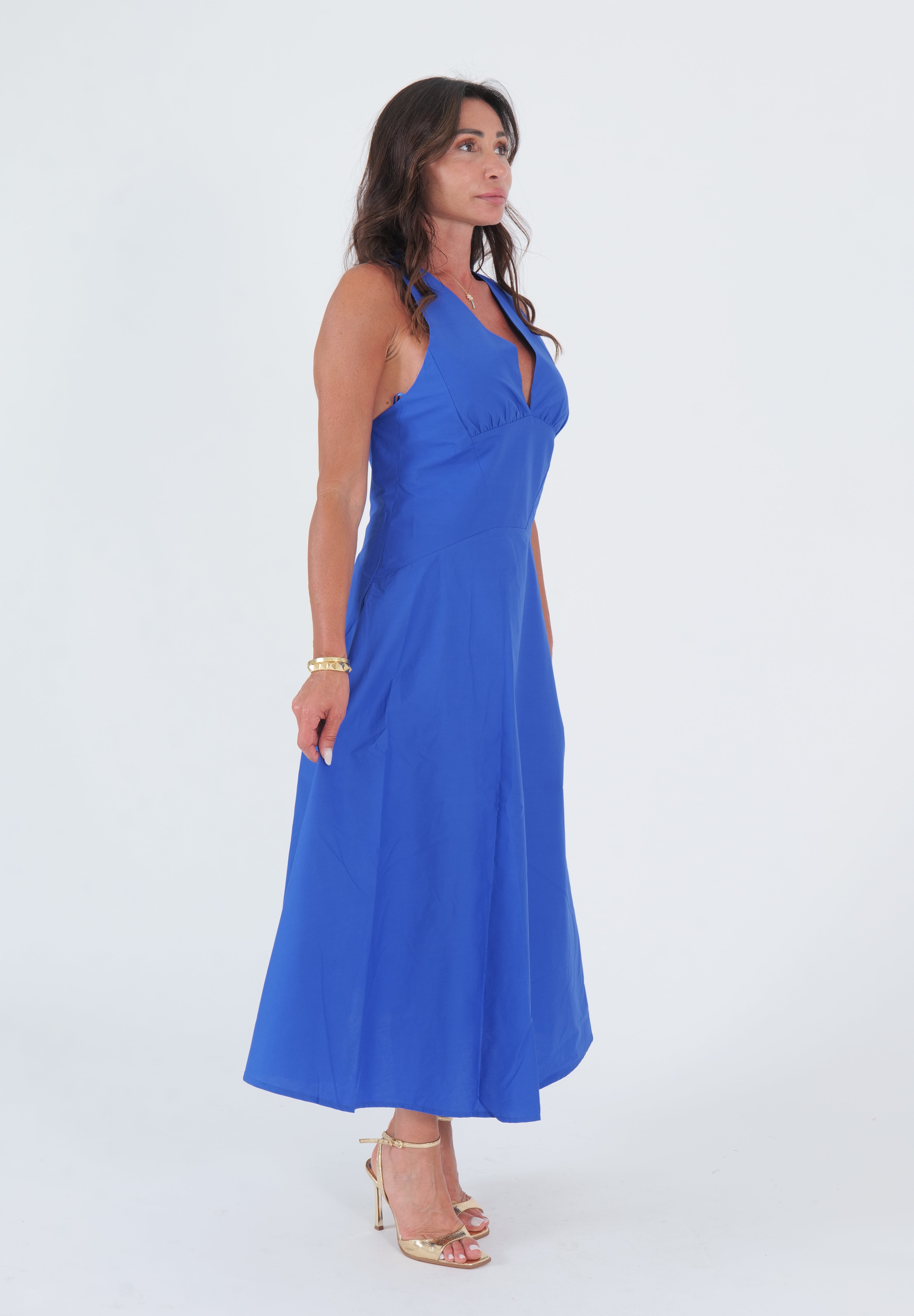 ABITO SCOLLO V BLU
