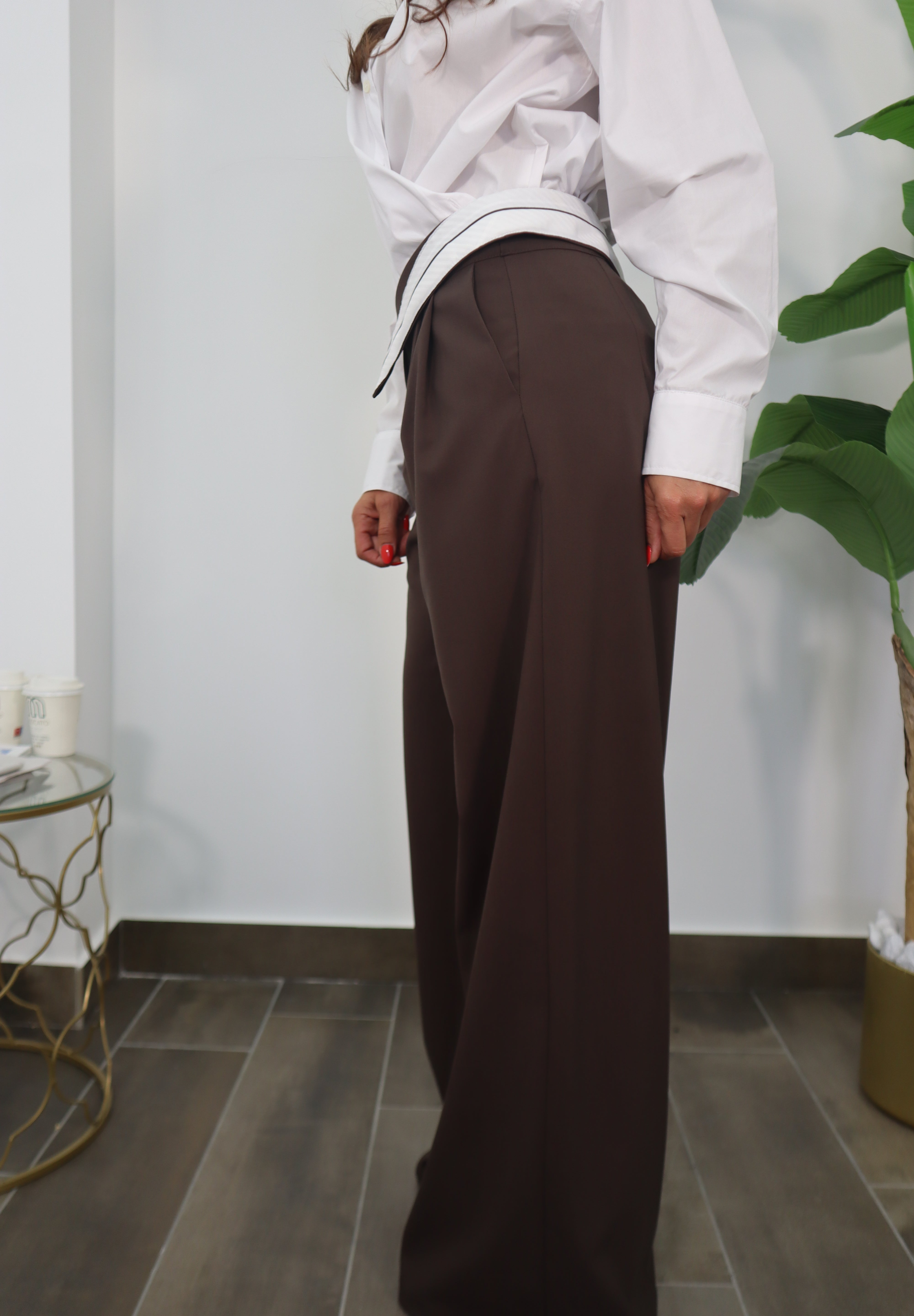 DARK BROWN TROUSERS