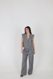 GILET PLAZA DARK GREY