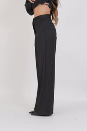 PANTALONE GESSATO ANTRACITE VICOLO