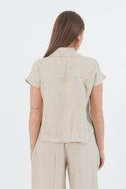 CAMICIA LINO BEIGE