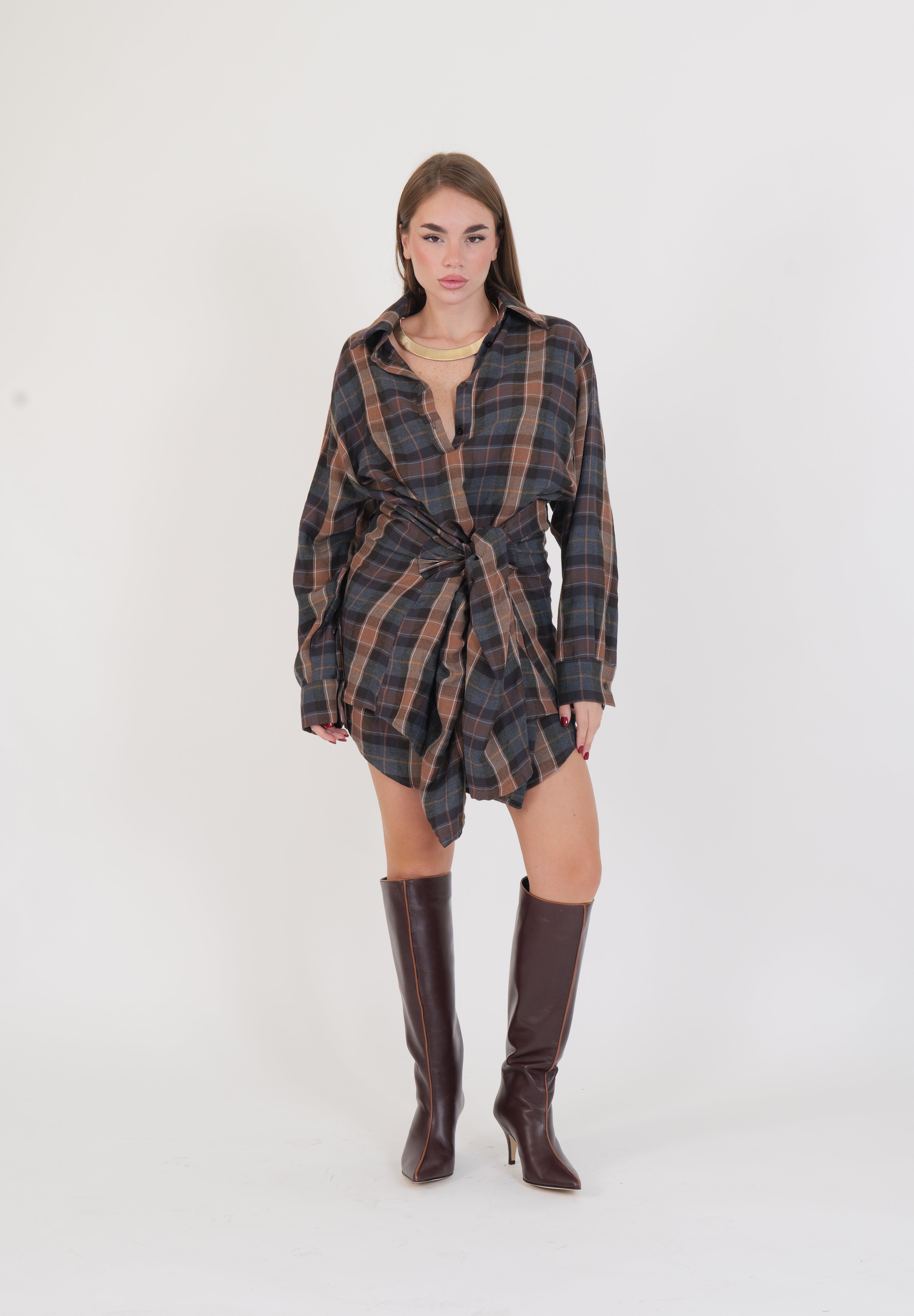 ABITO TARTAN MORO/BLU