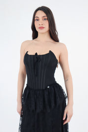 BUSTIER ERA NERO
