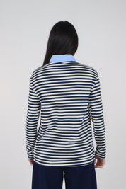 MAGLIA RIGHE COLLO CAMICIA