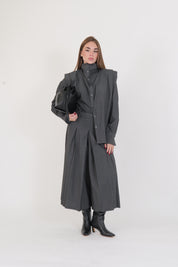 PANTALONE PLISSÈ ANTRACITE