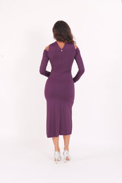 MIDI DRESS DAFFY RUBY NOIR