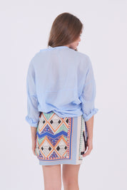 CAMICIA MUSSOLA CIELO