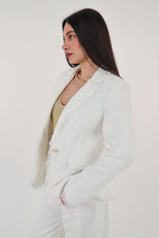 GIACCA BOUCLE BIANCO