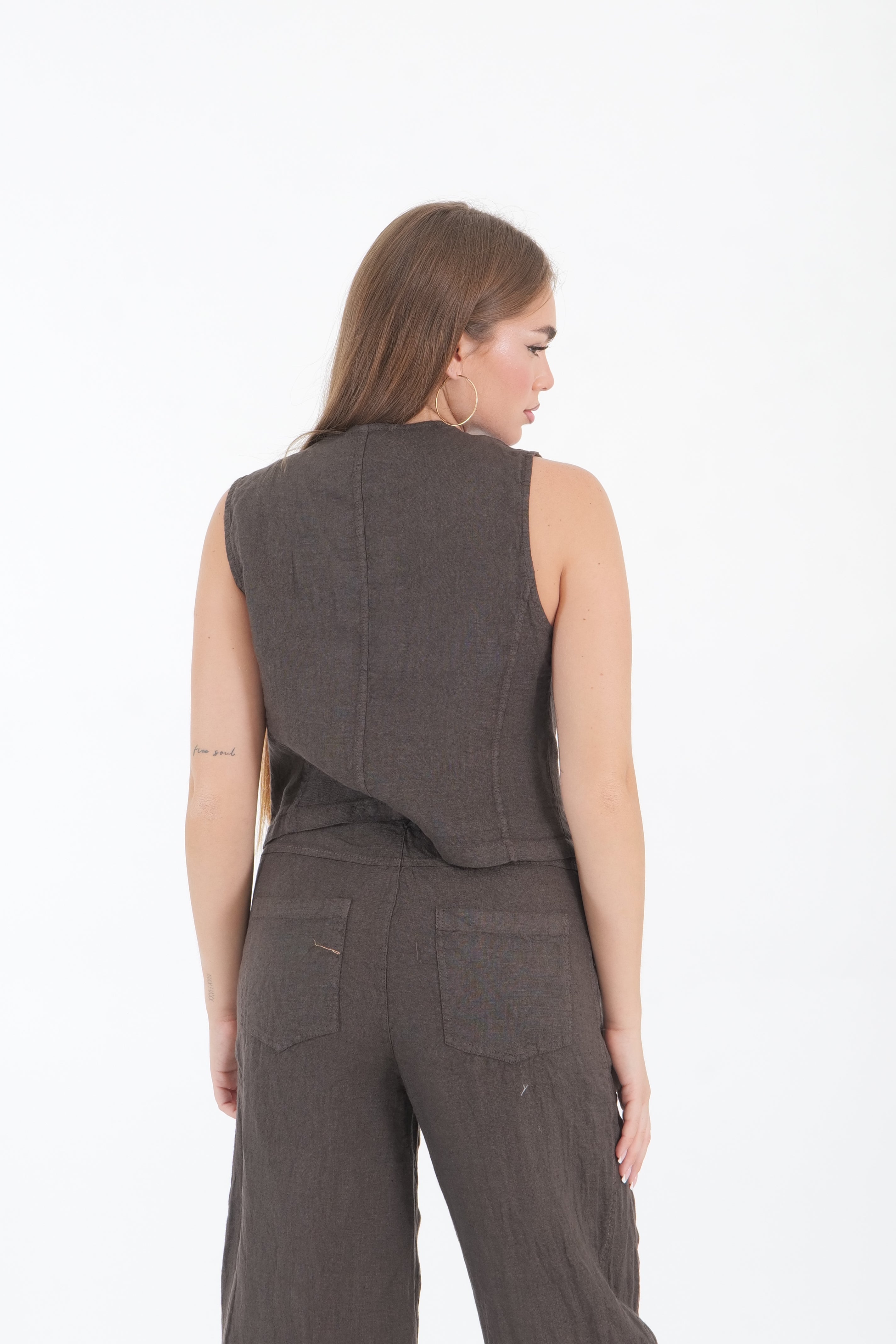 GILET LINO CHOCOLATE