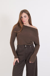 MAGLIA MISTO CASHMERE MORO