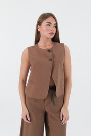 GILET BROWN