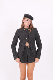 GIACCA LONDON NERO/MORO