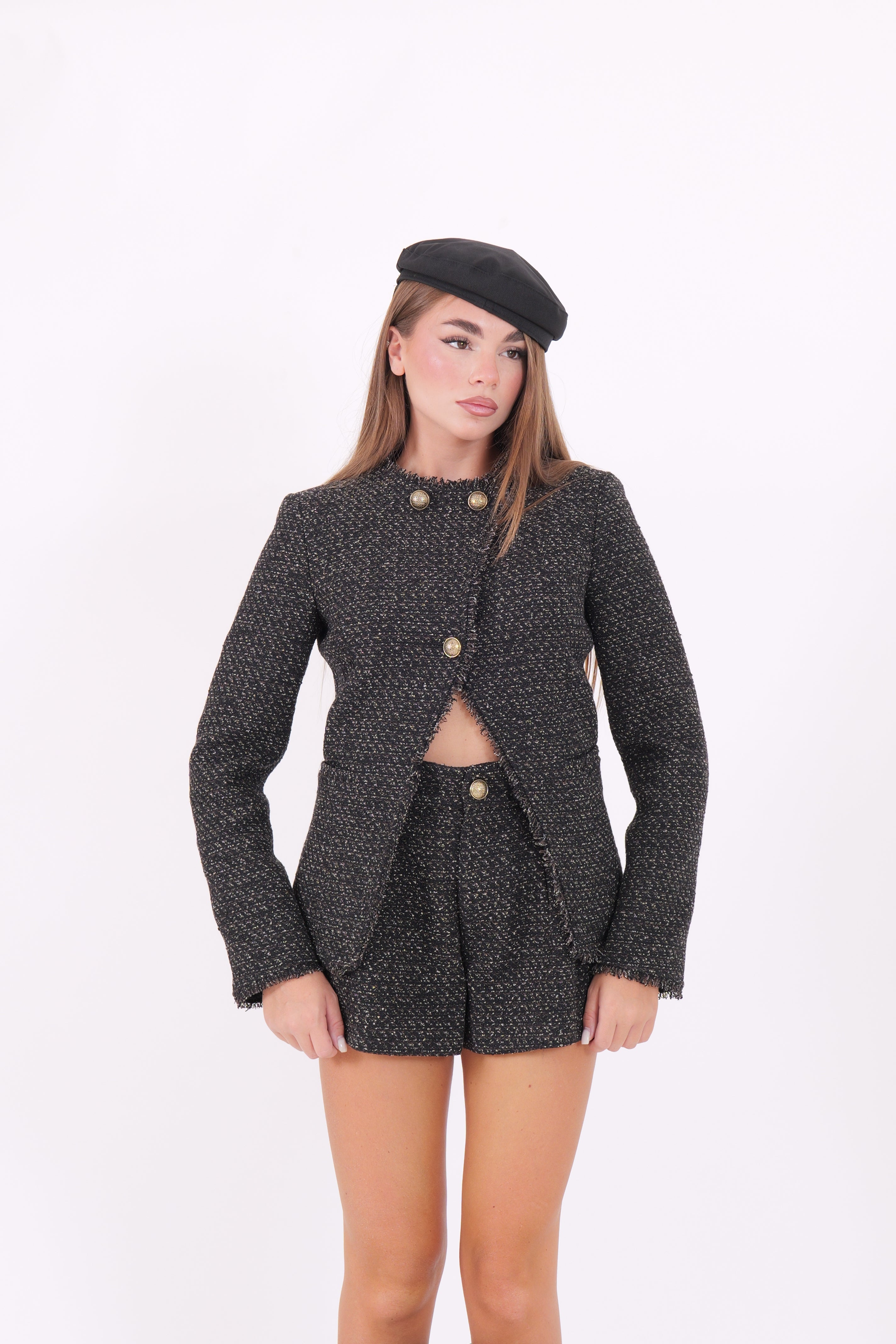 GIACCA LONDON NERO/MORO