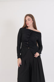 CAMICIA SHIFFER NERA