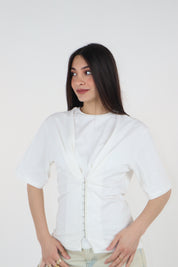 T-SHIRT AMY BUSTIER BIANCA