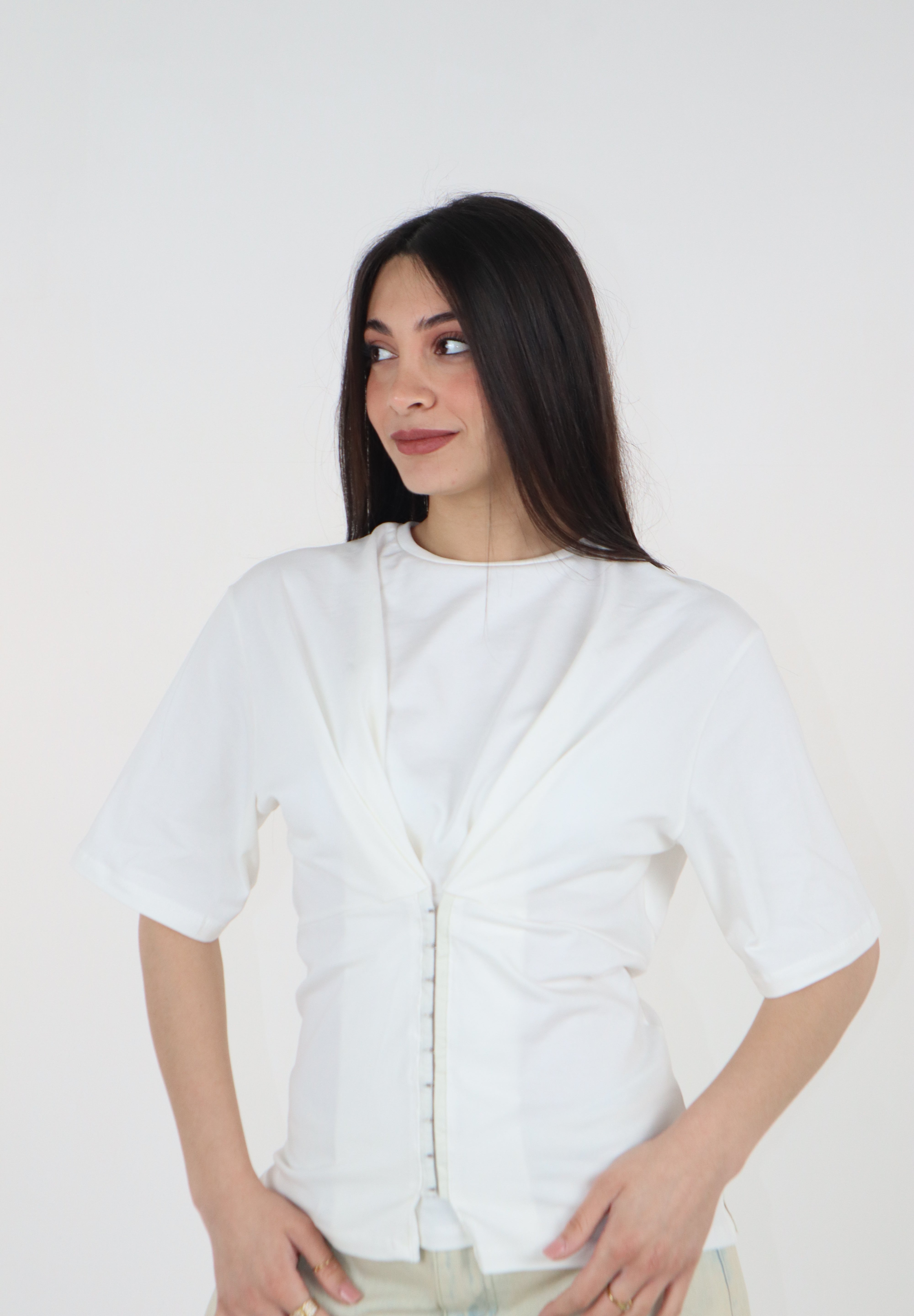 T-SHIRT AMY BUSTIER BIANCA