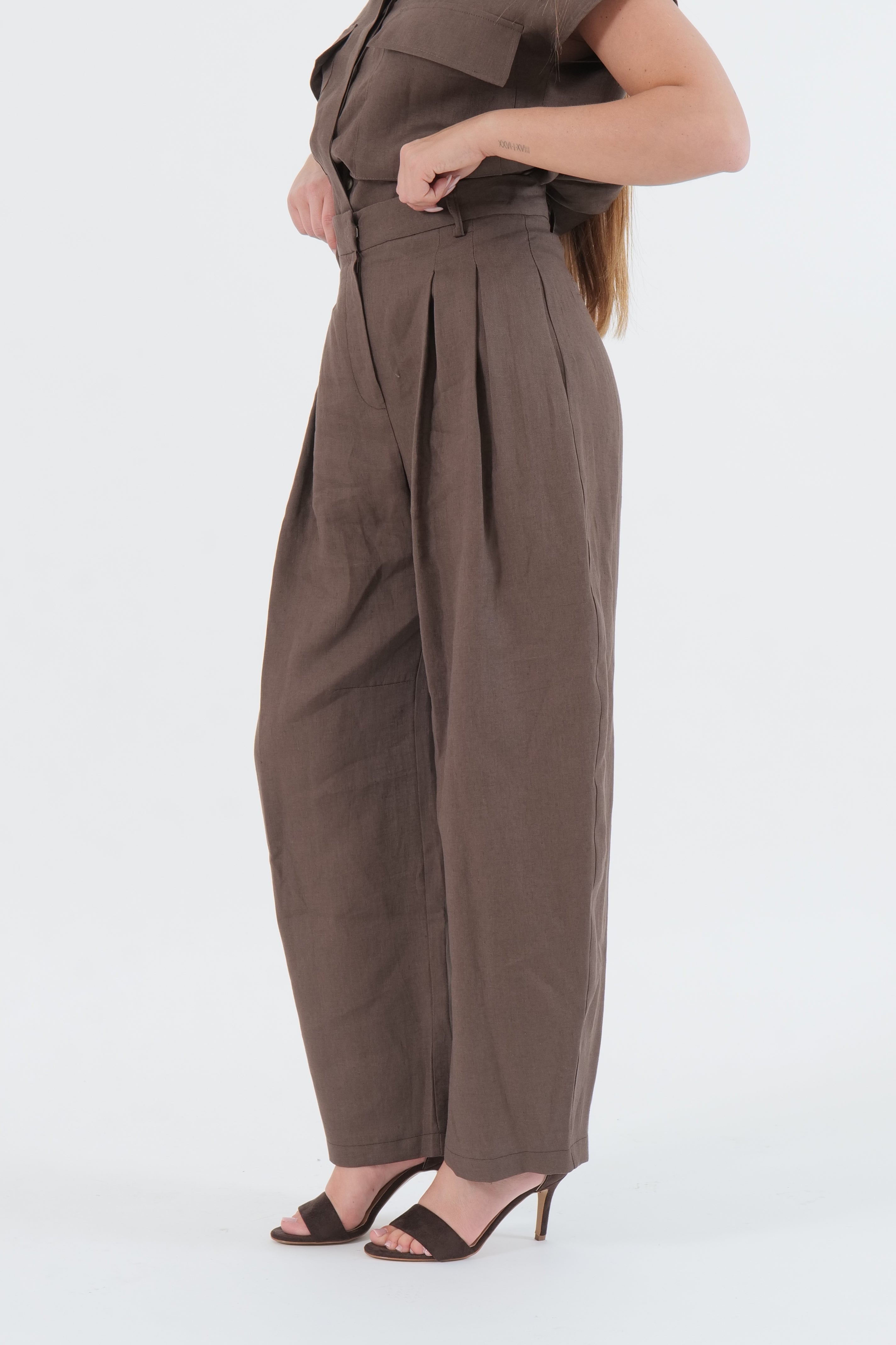 PANTALONE LINO MORO
