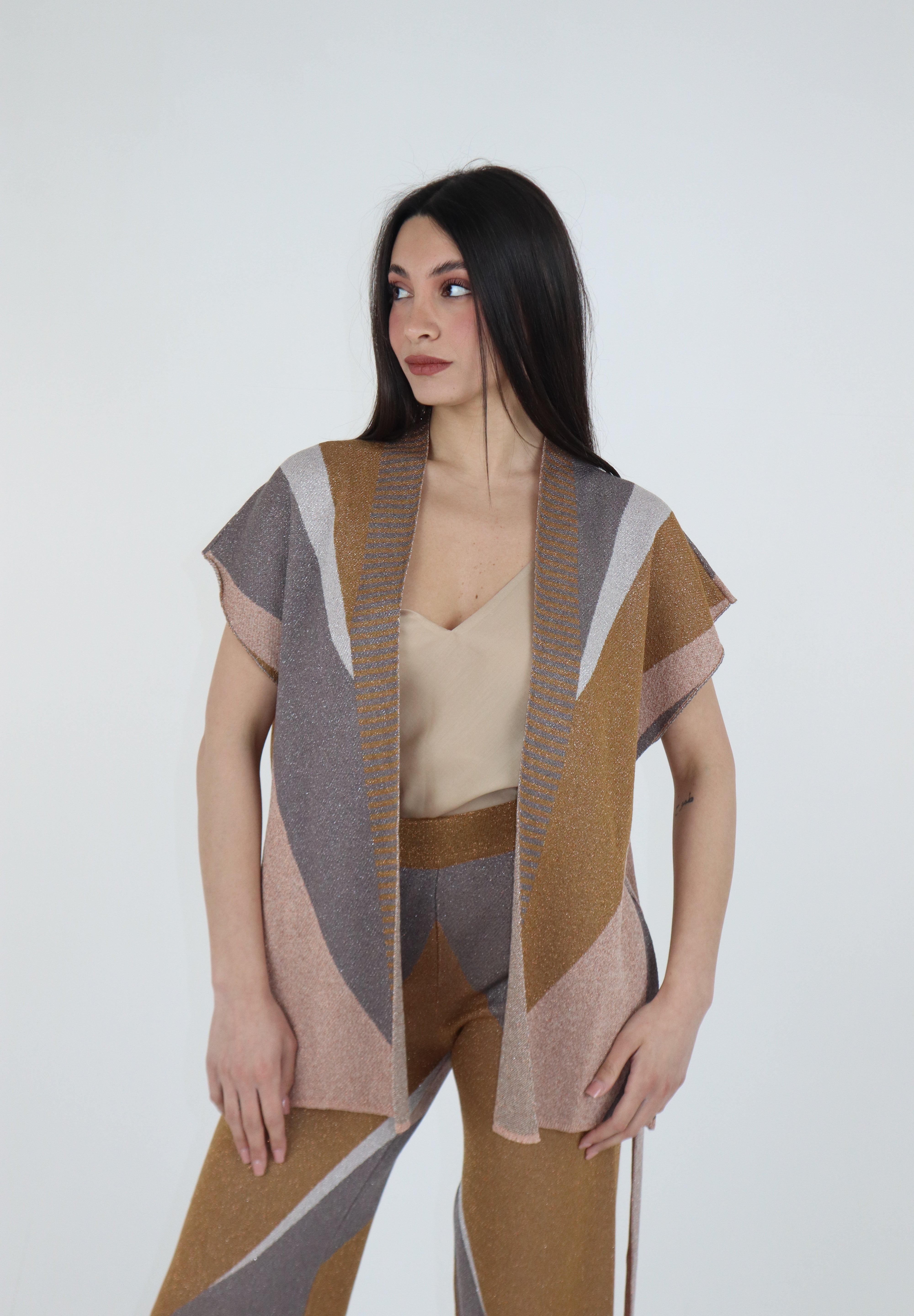 CARDIGAN JACQUARD WAVES
