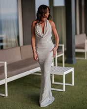 DRESS KUTA LONG ARGENTO