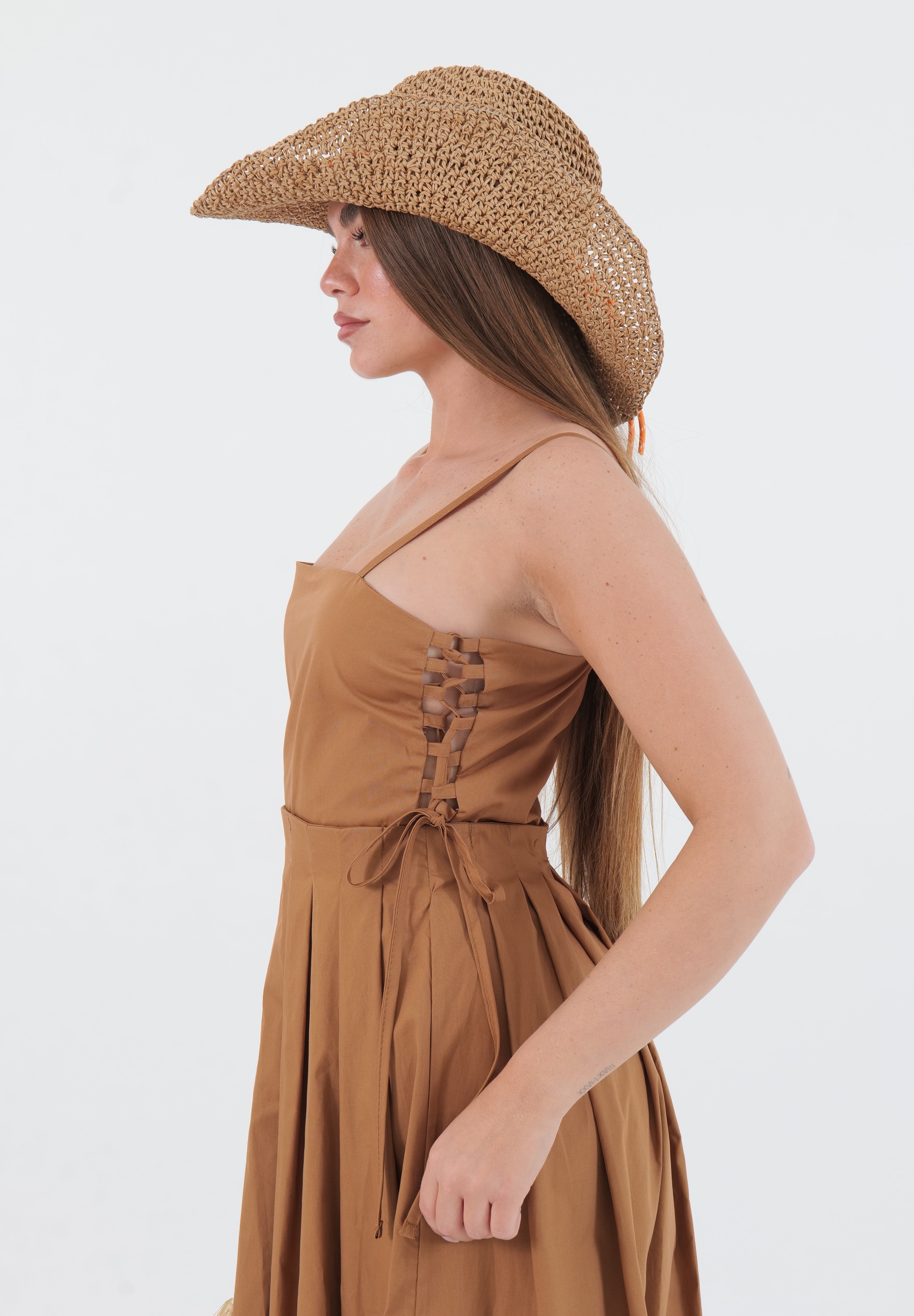 DRESS SOPHIA CAMEL