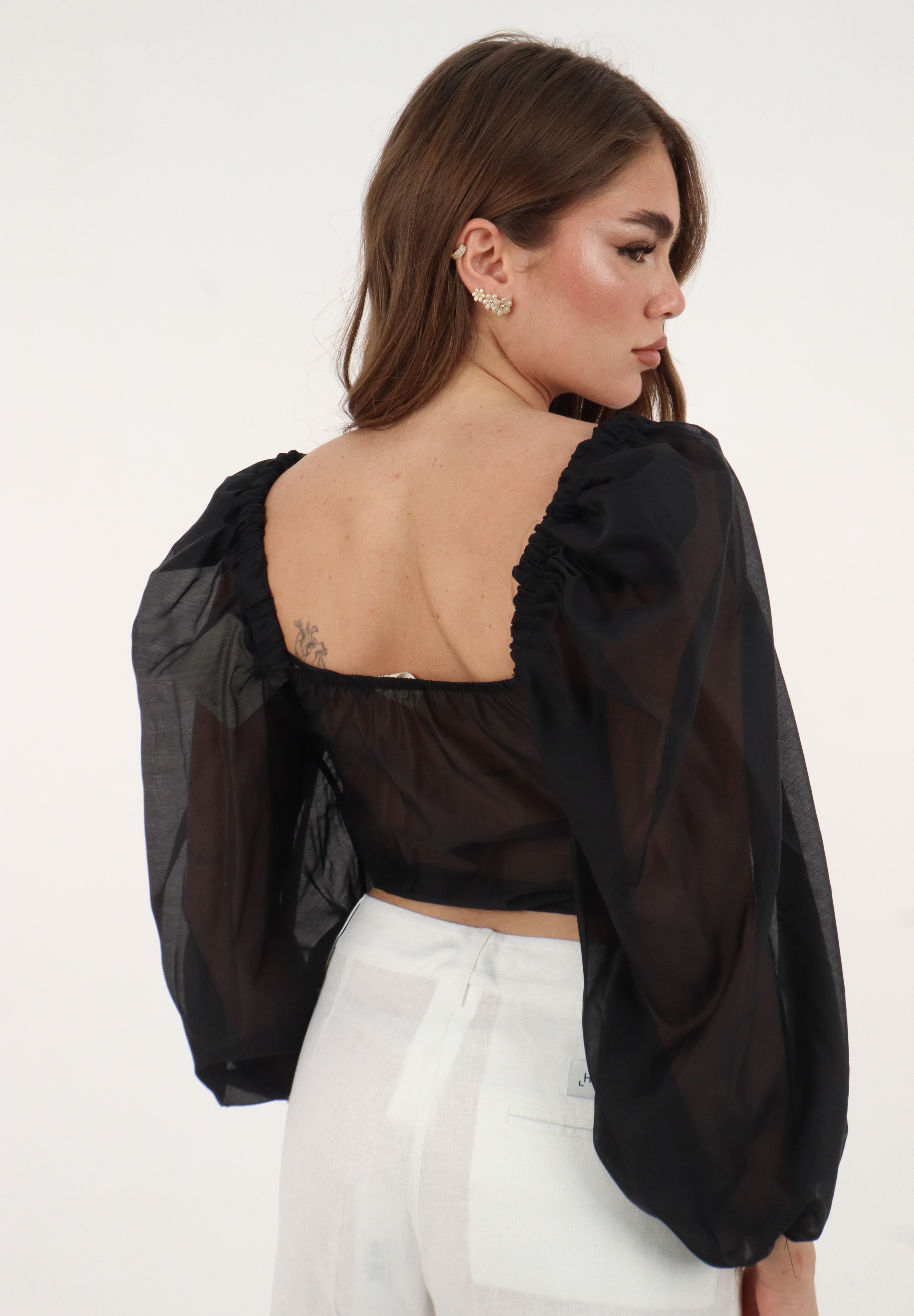 TOP CORALINE NERO