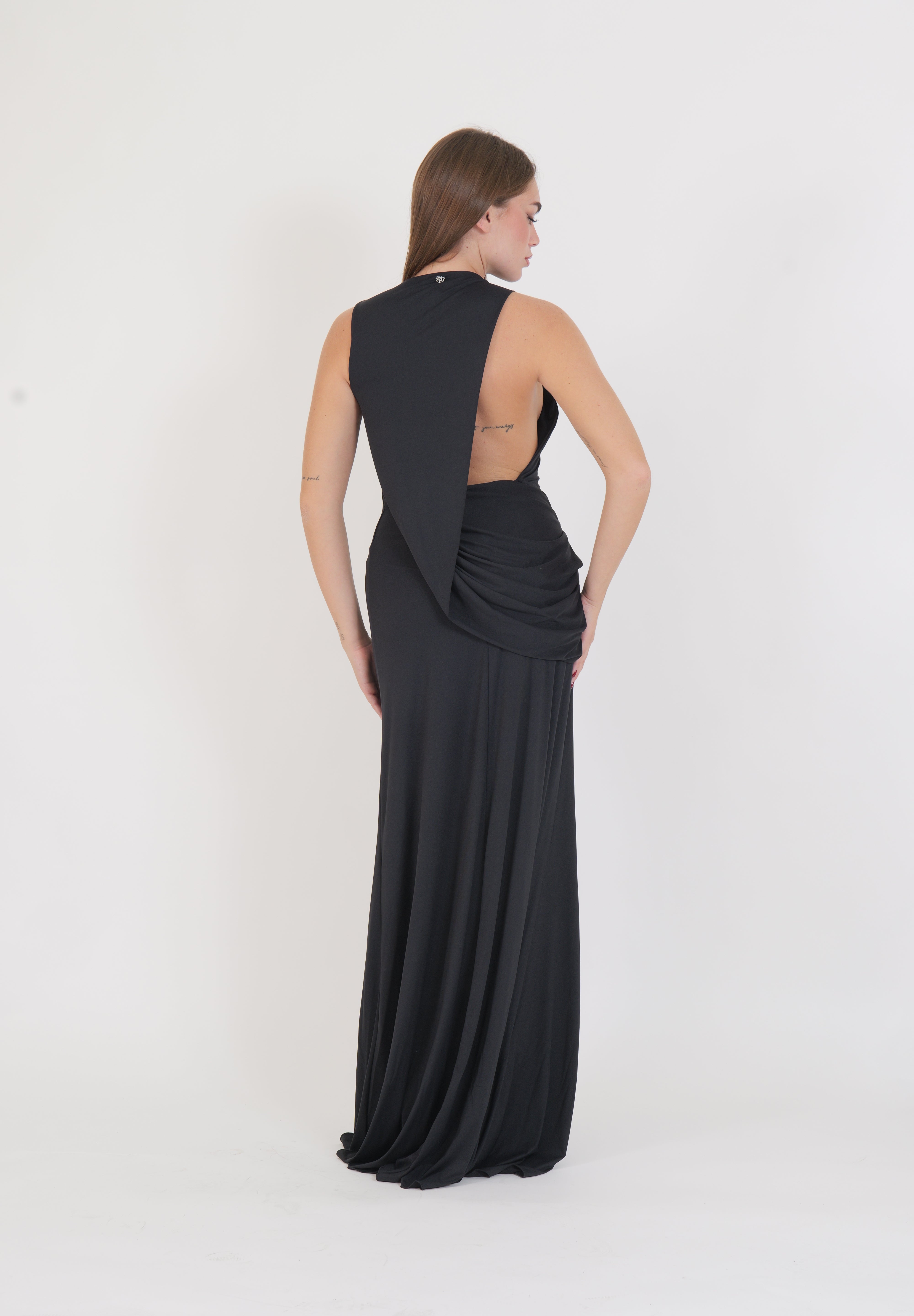 LONG DRESS SOLEN BLACK