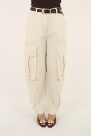 PANTALONE CARGO BURRO