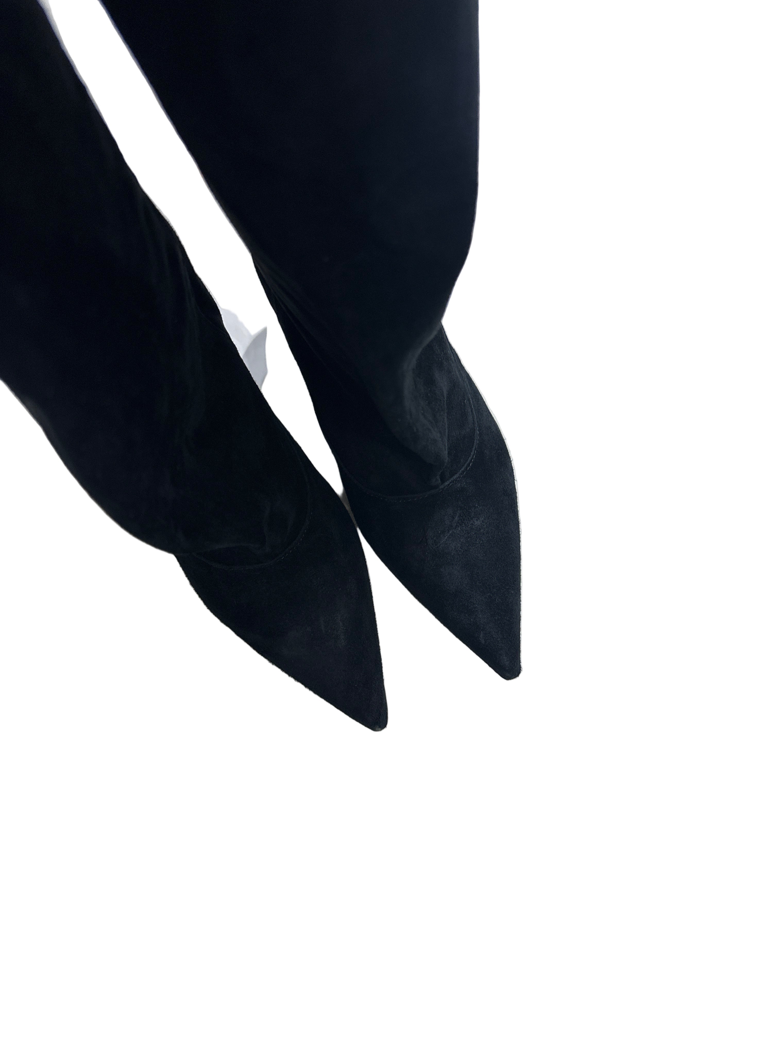 STIVALE CAMOSCIO NERO