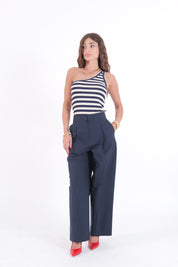 PANTALONE COTTON BLU NAVY