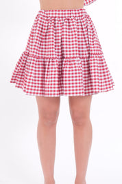 MINIGONNA VICHY ROSSA