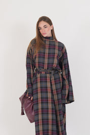 CAMICIA GENNY BORDEAUX/GRIGIO/MORO