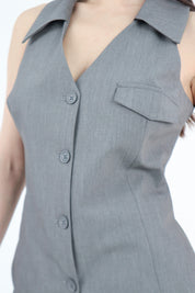 GILET REVERSE GRIGIO