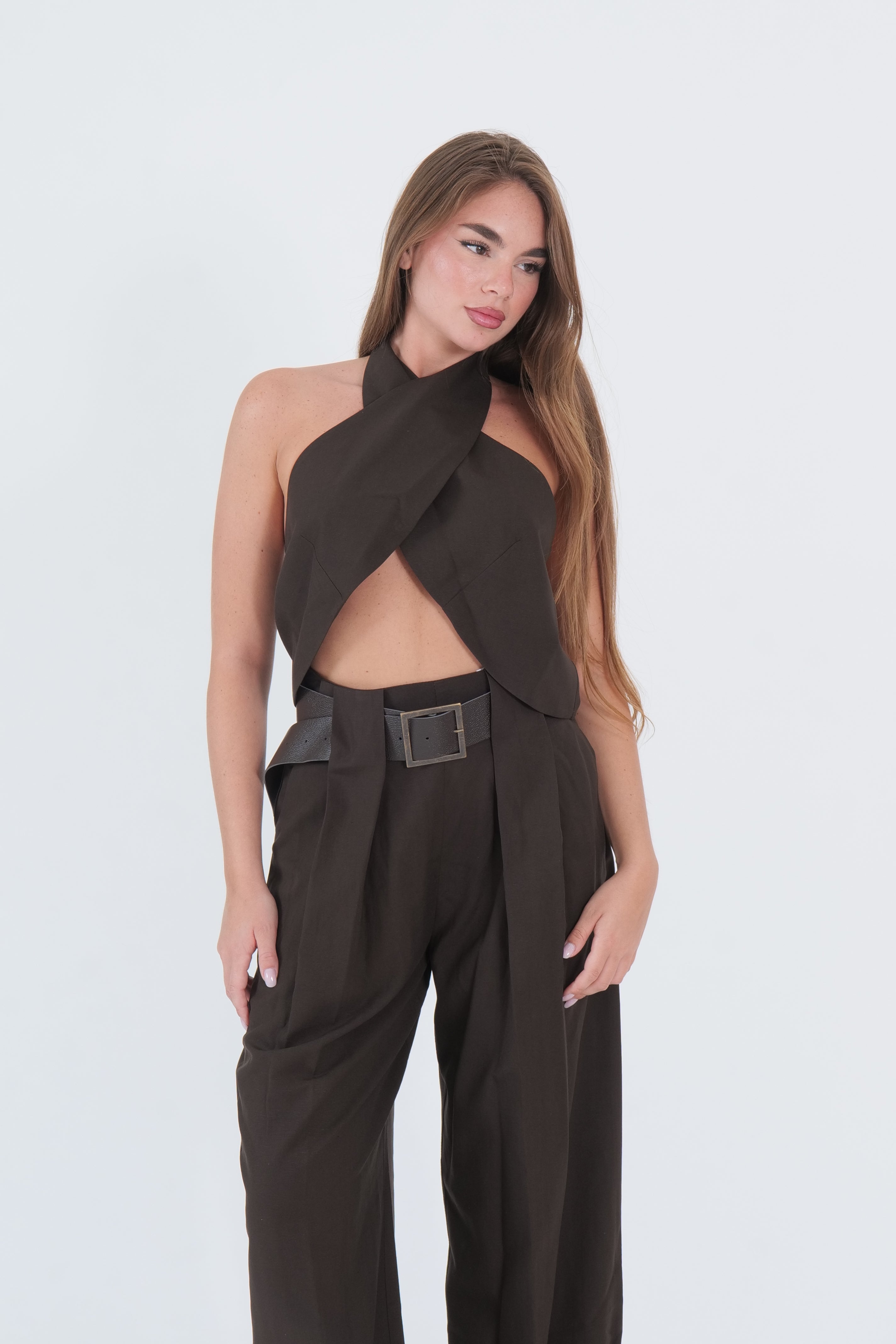 TOP INCROCIO DIXIE MORO