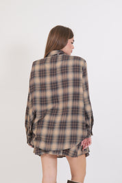 CAMICIA TEXAS CAMMELLO/MORO