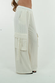 PANTALONI CARGO GESSATO