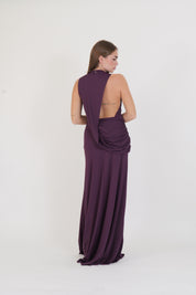 LONG DRESS SOLEN RUBY NOIR