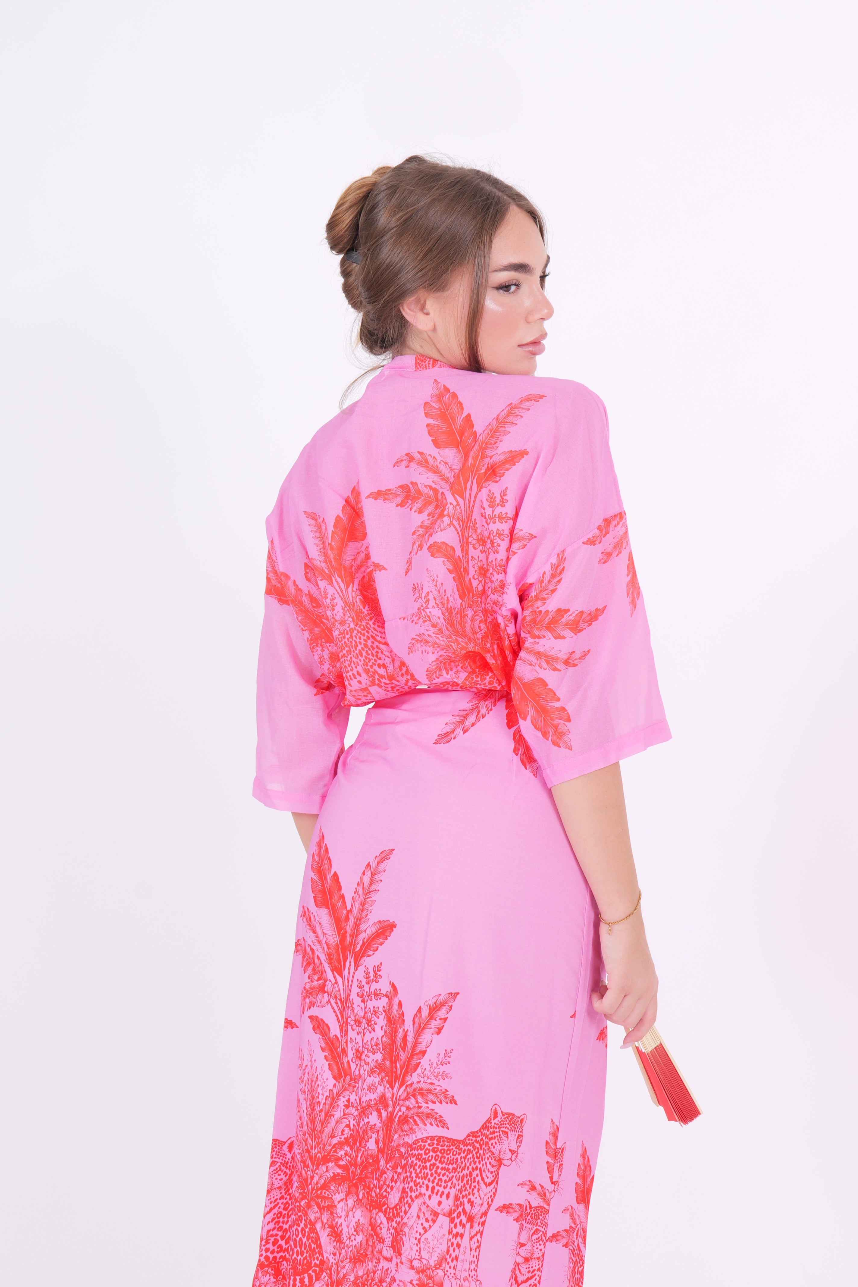 CAMICIA LEOPARD ROSA ROSSA