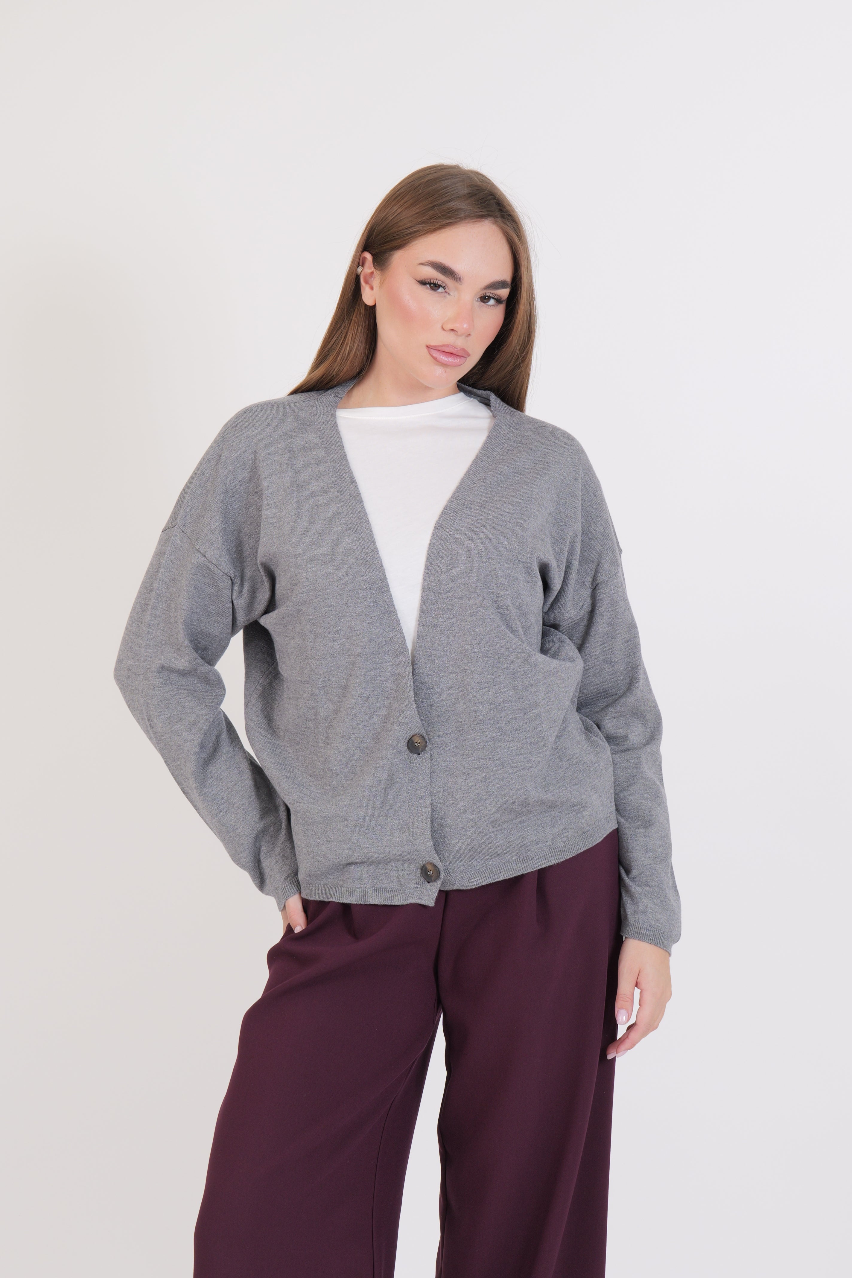 CARDIGAN GRIGIO VICOLO