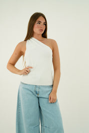 TOP MONOSPALLA BIANCO