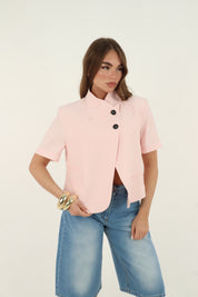 GIACCA MEZZA MANICA ROSA