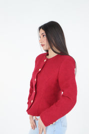 GIACCA BOUCLÈ ROSSA
