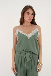 TOP CUPRO MILITARE