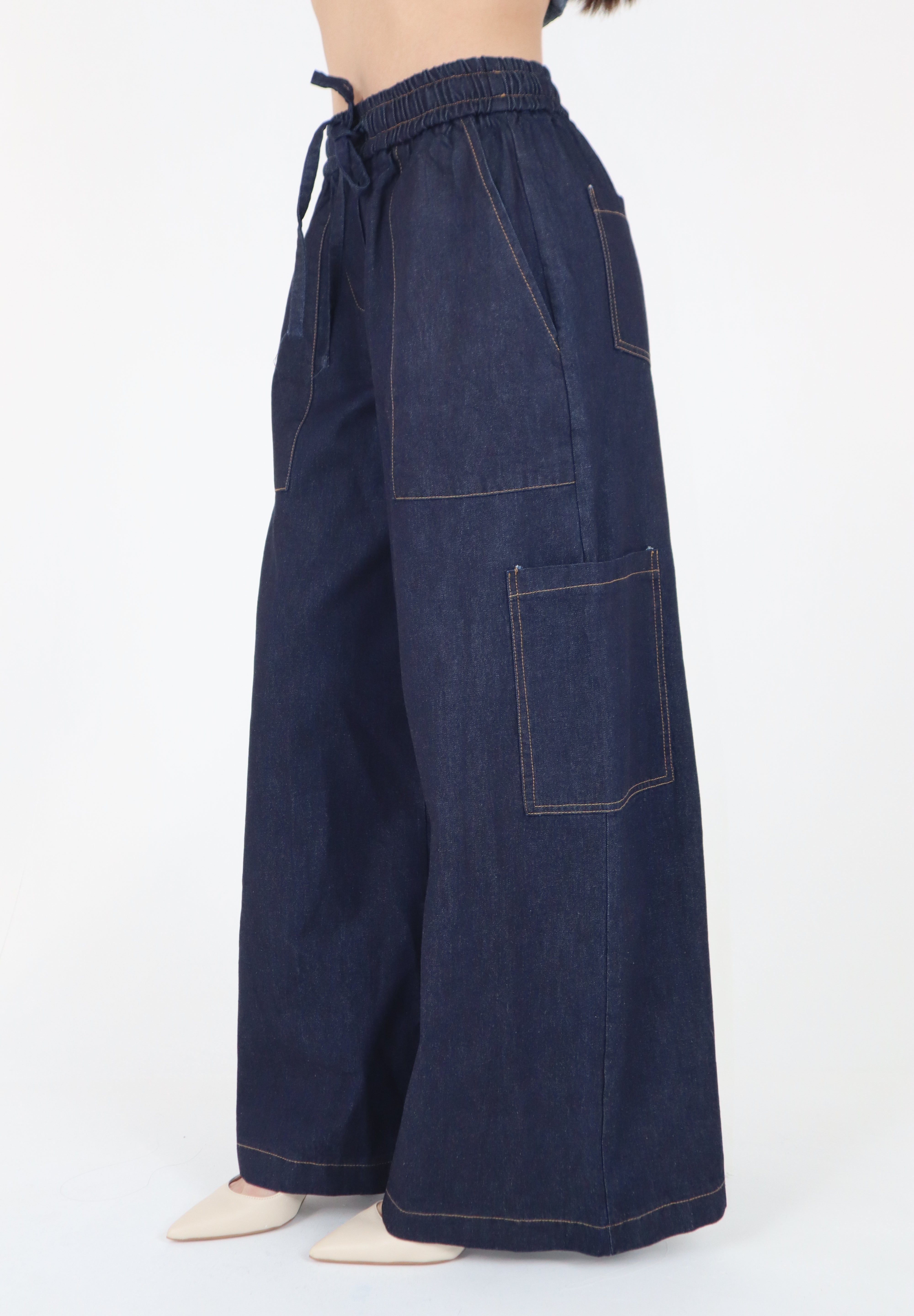 PANTALONE DENIM COULISSE