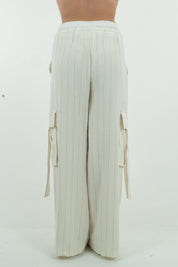 PANTALONI CARGO GESSATO