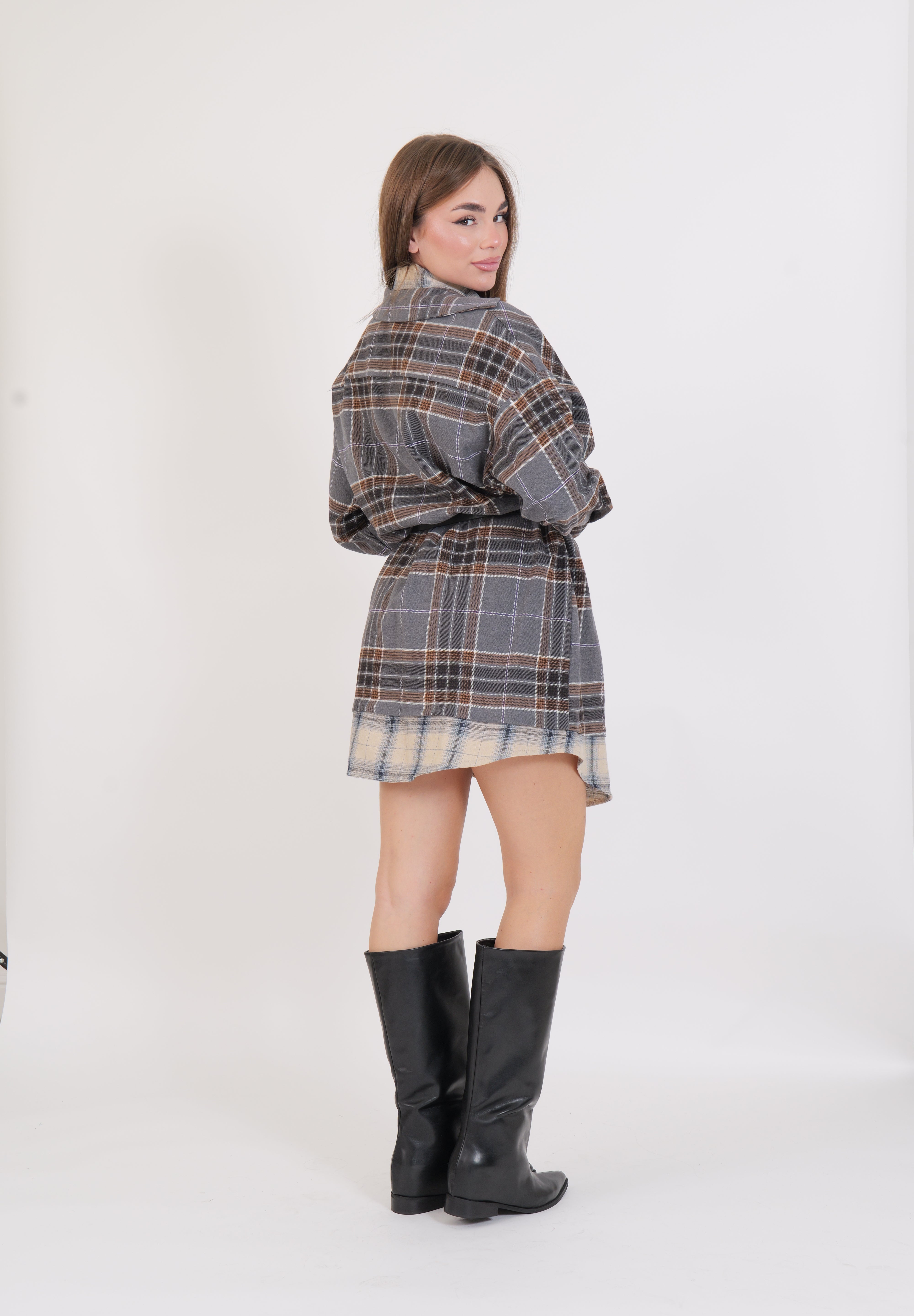ABITO CAMICIA GRIGIO/MORO