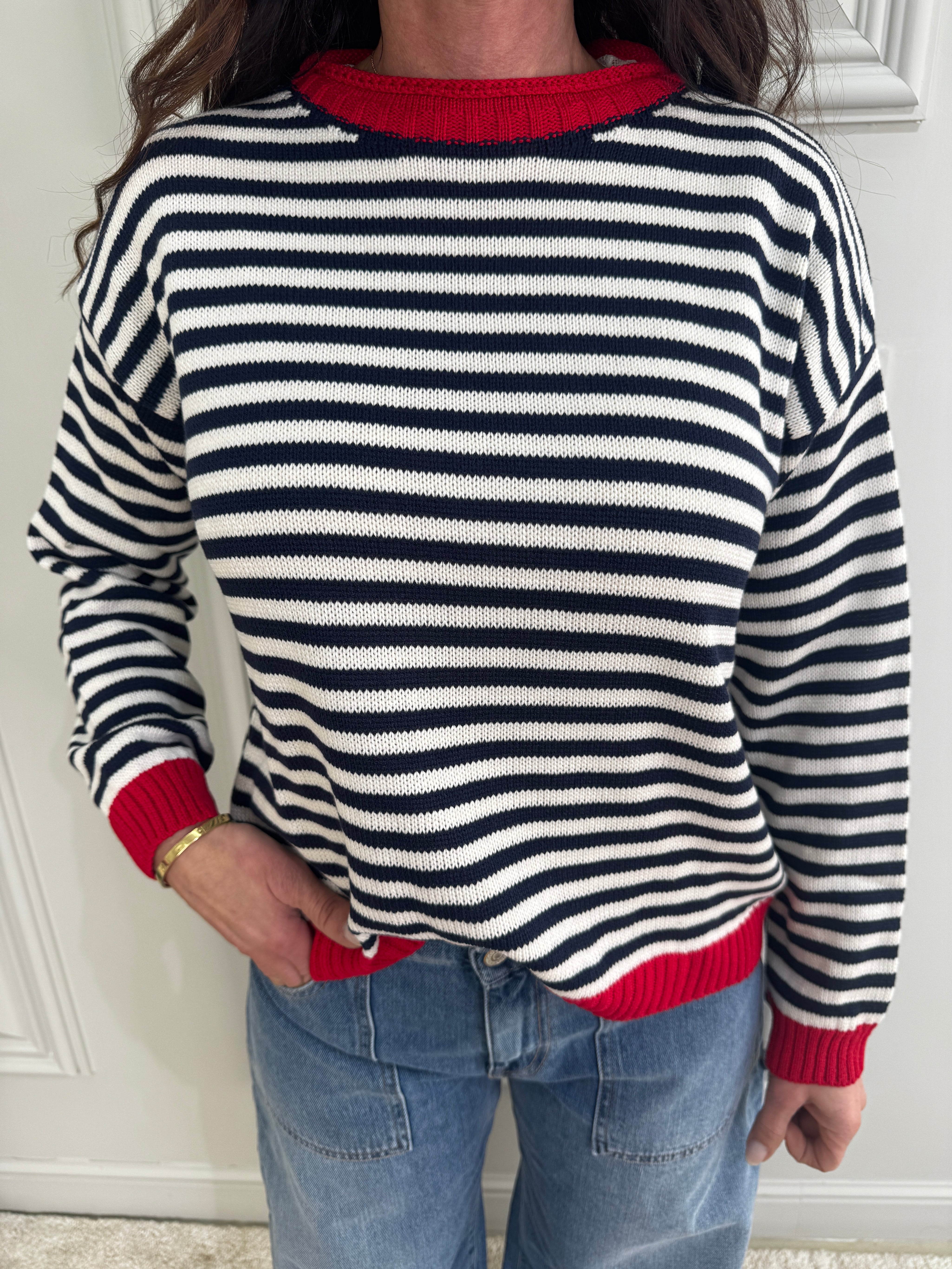 MAGLIA LINES BLU
