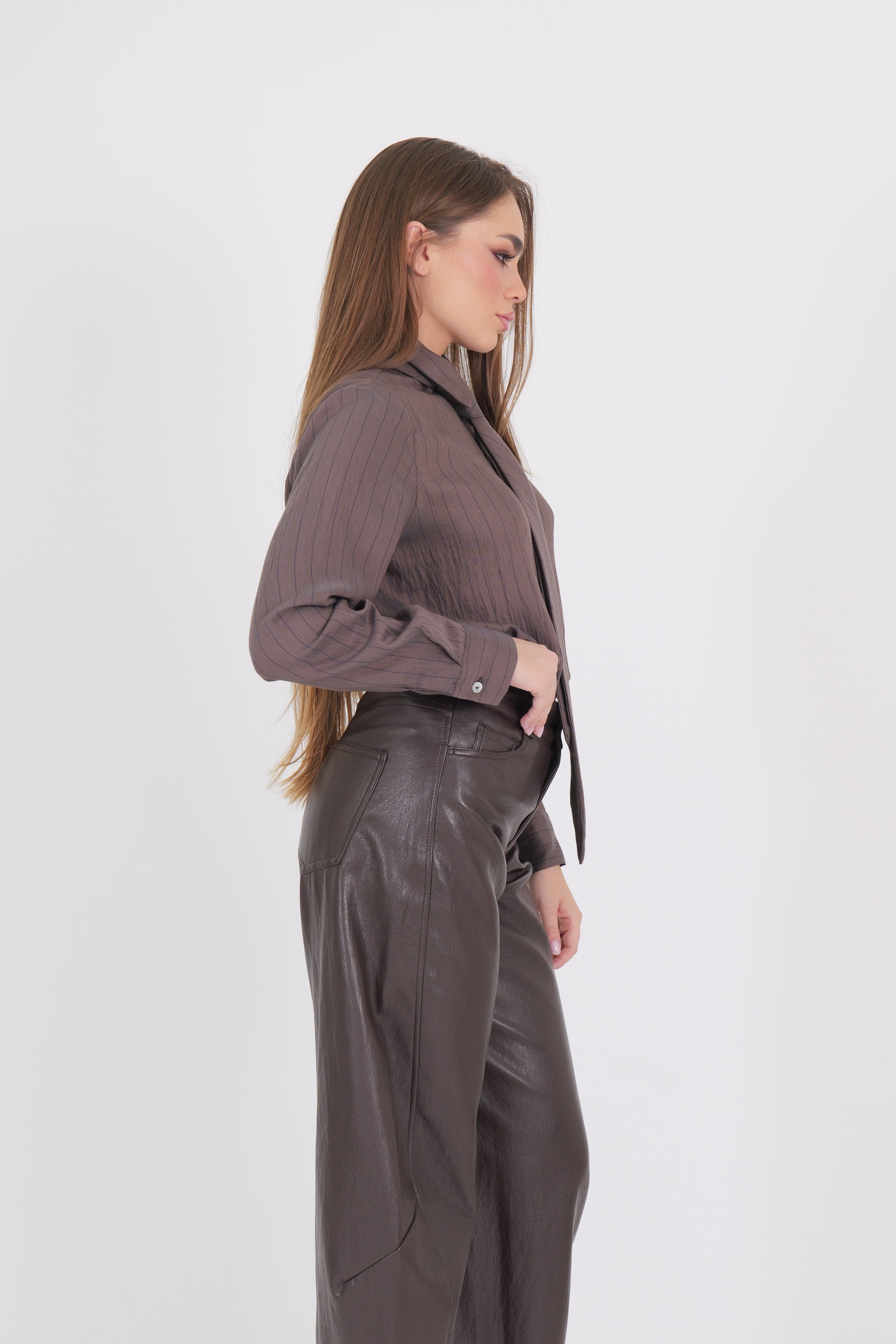 CAMICIA CRAVATTA MORO