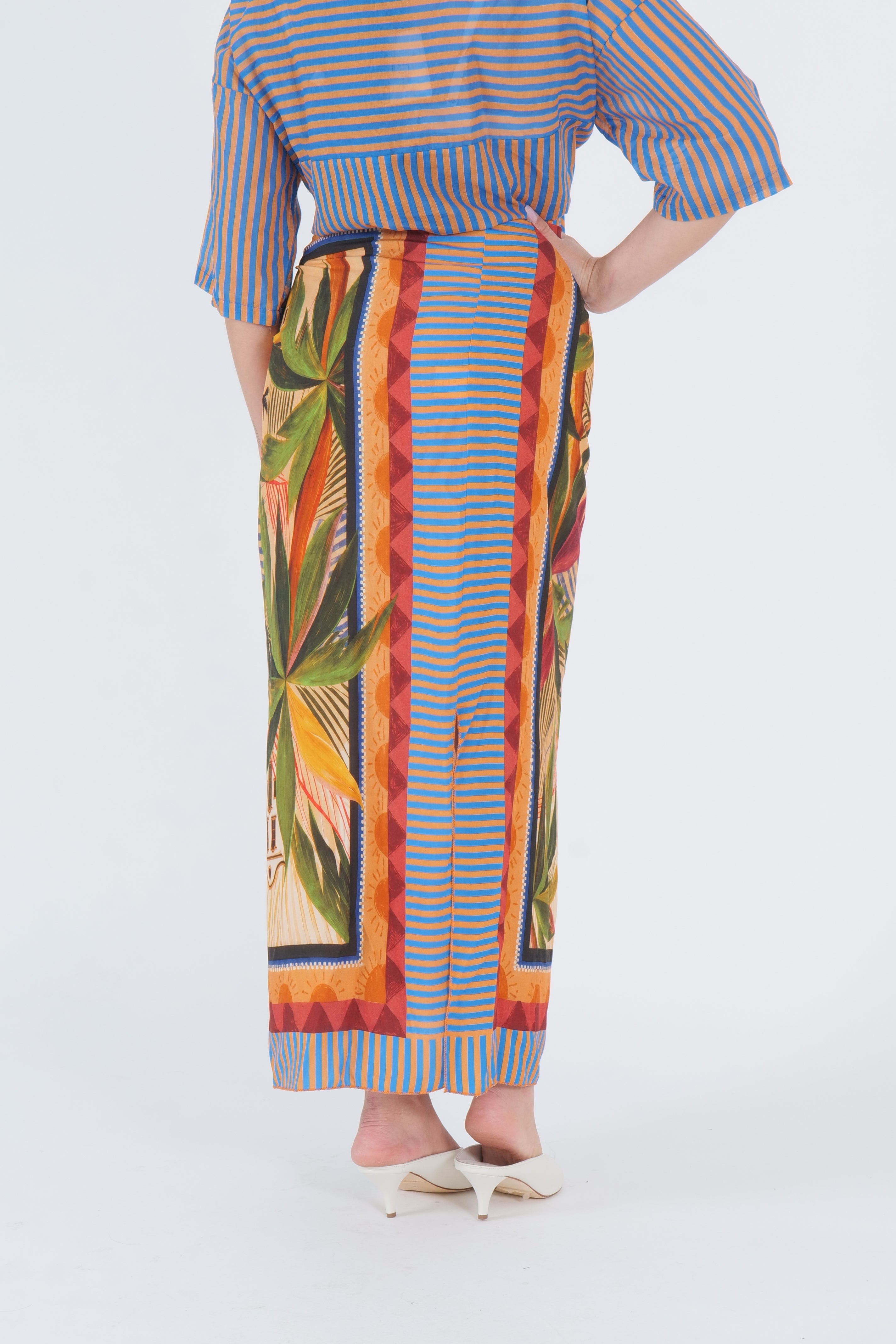 MAXI GONNA PAREO STRIPES